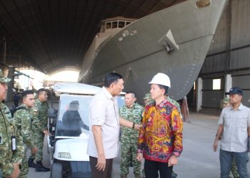 Menteri Pertahanan RI, Sjafrie Sjamsoeddin saat berkunjung ke Kota Batam (Foto: Putra Gema Pamungkas)
