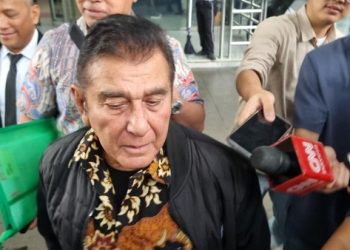 Ketua Umum Pemuda Pancasila (Ketum PP), Japto Soerjosoemarno  setelah diperiksa di KPK, 10 Maret 2026 (Foto: Ist./ detikcom).