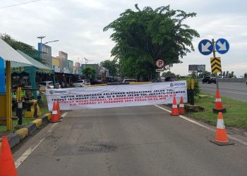 Jasa Marga pengelola jalan tol lakukan penutupan sementara Tempat Istirahat (rest area) KM 52B ruas Tol Jakarta-Cikampek arah Jakarta. (Foto: Ist./Dok. Jasa Marga).