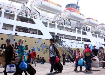 Arus mudik masyarakat Kota Batam (Foto: Putra Gema Pamungkas)