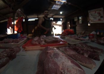 Ilustrasi pedagang daging sapi (Foto: Putra Gema Pamungkas)