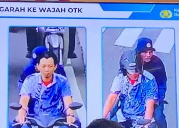 Polisi tampilkan wajah eksekutor penyiraman air keras aktivis KontraS. (Foto: Ist./dok.detikcom).