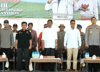 Peringatan hari buruh di kawasan Welcome to Batam. (Foto: Humas DPRD).