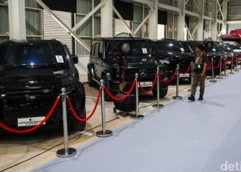 Sejumlah mobil hasil sitaan tindak pidana korupsi, yang dilelang dalam BPA Fair 2026 di Kejaksaan Agung. (Foto: Ist./ detikcom).