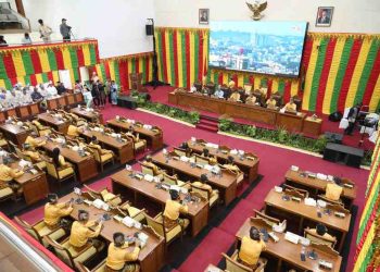Suasana rapat paripurna DPRD Kota Batam. (Foto: Humas DPRD).
