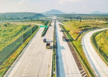 Salah satu simpang susun di ruas Jalan Tol Trans Sumatra.  (Foto: Ist/INA).