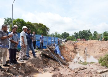 Wilayah yang terdampak pipa air bocor. (Foto: Humas BP).
