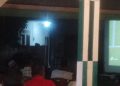 Suasana nobar berama warga binaan Tanjung Pinang. (Foto: HMS./ Paino).