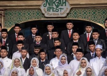 Sebagian peserta acara Ta'aruf Golek Garwo, Nikahfest Kemenag - Islamic Wedding Expo di Jakarta. (Foto: Ist./ cnnindonesia.com).