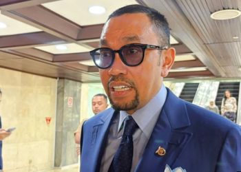 Wakil Ketua Komisi III DPR Ahmad Sahroni di Kompleks Parlemen, Senayan, Jakarta, Rabu (3/6/2026). Foto: Nasywa Athifah/kumparan