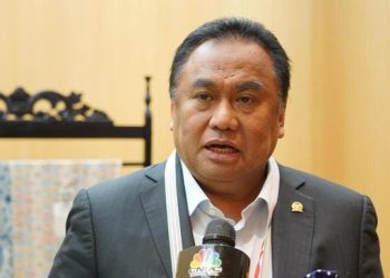 Anggota DPR Fraksi Partai NasDem Rachmat Gobel saat di World Expo 2025 Osaka, Jepang, Rabu, 16 April 2025. (Foto: Ist./ cnbcindonesia.com .)