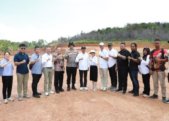 Tinjau proses pembangunan Sekolah Rakyat Merah Putih. (Foto: Humas BP).