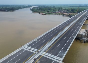 Jembatan Musi V bagian dari jalan tol Palembang - Betung yang sudah mendapat sertifikat laik fungsi. (Foto: Ist./ hutamakarya.com).