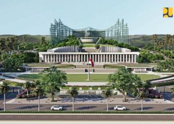 Kementerian Pekerjaan Umum dan Perumahan Rakyat (PUPR) terus mempercepat kesiapan infrastruktur di Ibu Kota Nusantara (IKN) .(Foto: Ist./Dok. PUPR).