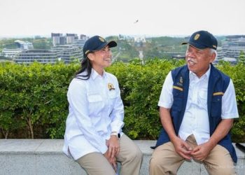 Wakil Ketua Komisi VII DPR RI, Rahayu Saraswati Djojohadikusumo dan Basuki Hadimuljono
Kepala Otorita Ibu Kota Nusantara saat berada di lokasi IKN. (Foto: Ist./dok.OIKN).