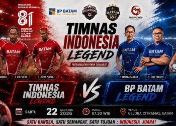 Timnas legend Indonesia turun ke Batam. (Foto: Humas BP).