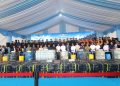 Barang bukti 2,6 ton methamphetamine (sabu cair) salah satu jenis narkoba di perlihatkan dalam konperensi pers di Dermaga Tanjung Uncang, Batam Jumat, 21 Agustus 2026. (Foto: Ist./ dok.TNI AL).