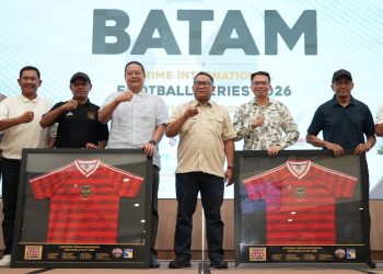 Welcome dinner timnas Indonesia dengan Batam prime Internasional. (Foto: Humas BP).