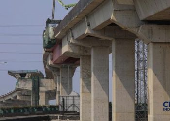 Jalan Tol Harbour Road II (HBR II) di kawasan Tanjung Priok, Jakarta. (Foto: Ist./ CNBC Indonesia).