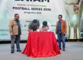 Penutupan Batam Prime Internasional football series di Ballroom Pacific Hotel. (Foto: Humas BP).