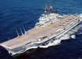 Kapal Giuseppe Garibaldi hibah dari Italia ini akan menjadi KRI Gajah Mada, kapal induk pertama milik TNI AL. (Foto: Ist./ seaforces.org).