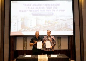 Penandatangan kerja sama BP Batam dengan PT Pertamina Patra Niaga. (Foto: Humas BP).