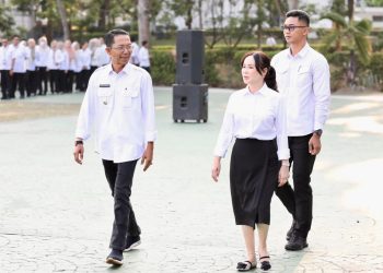 Pemko dan BP Batam adakan apel gabungan. (Foto: Diskominfo).