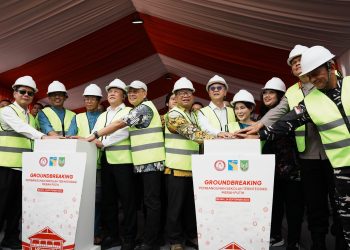 Seremoni groundbreaking Sekolah Merah Putih di Rempang. (Foto: Humas BP).