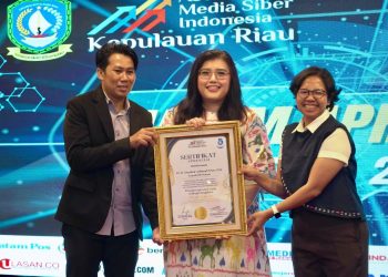 Peringatan apresiasi HUT ke-5 media AMSI Kepri di Tanjungpinang. (Foto: Humas BP).