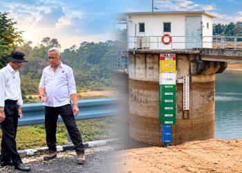 Kepala BP Batam, Amsakar Achmad meninjau lokasi waduk air di Nongsa. (Foto: Humas BP).