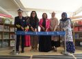 Peresmian pembukaan perpustakaan di kapal Doulos Hope di pelabuhan Batam. (Foto: Humas BP).