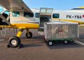 Pesawat Cessna yang dipakai untuk proses Operasi Modifikasi Cuaca (OMC) di Kota Batam, (Foto: Humas BP).